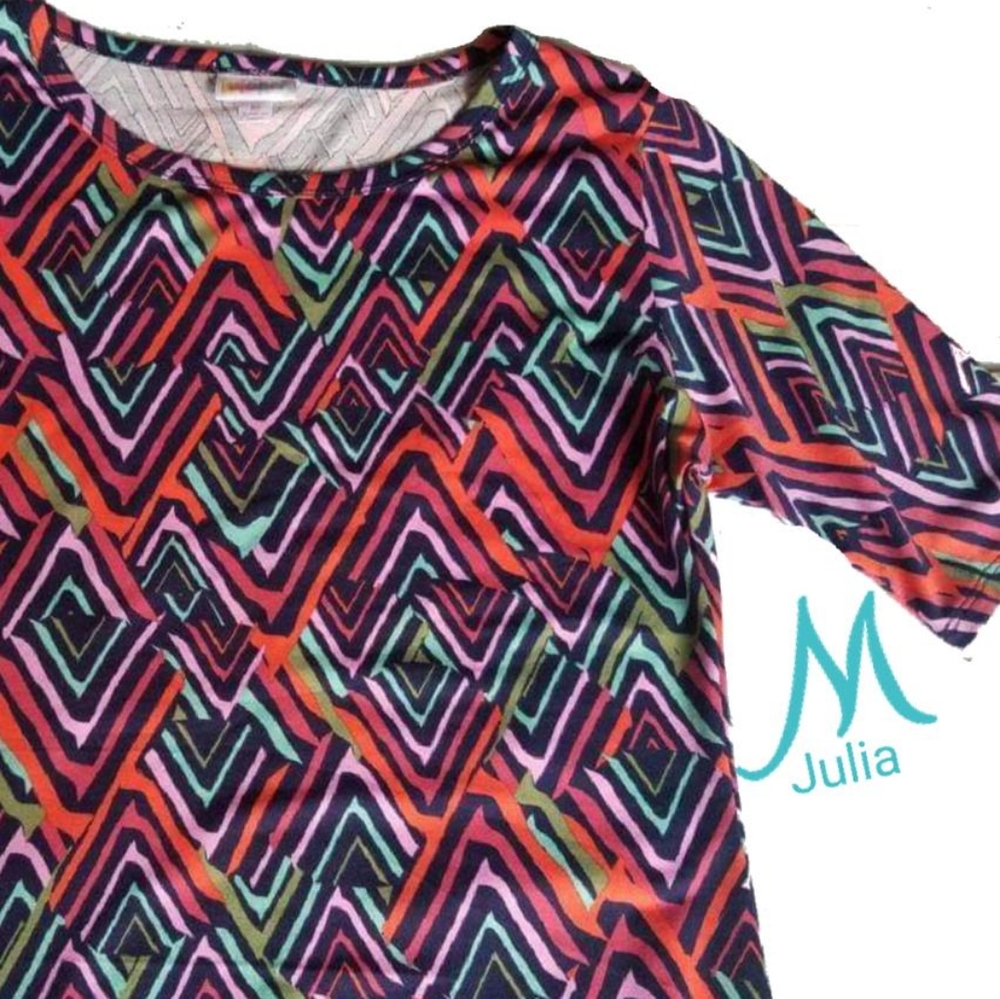 Lularoe llr julia pencil dress medium colorful spring